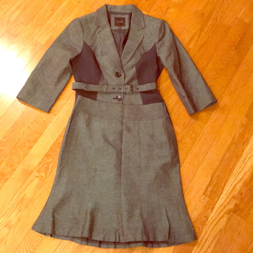 Blazer and skirt suit combo